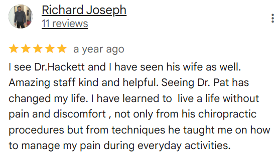 Dr. Pat 5-star chiropractor review - Modern Health & Wellness in Hamden, CT