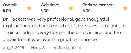 5 star chiropractor review from a verified patient for Dr. Spencer at Modern Health & Wellness in Hamden, CT
