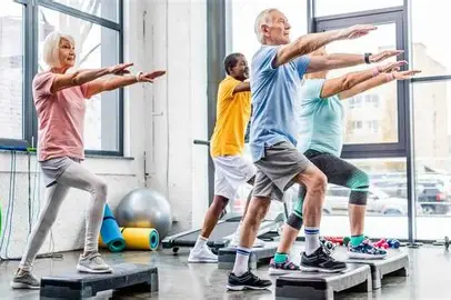 Group exercise class, safe, and doctor guided