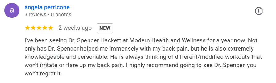 Low Back Pain Success Story – Hamden CT Patient testimonial for low back pain relief using chiropractic care and exercise in Hamden CT